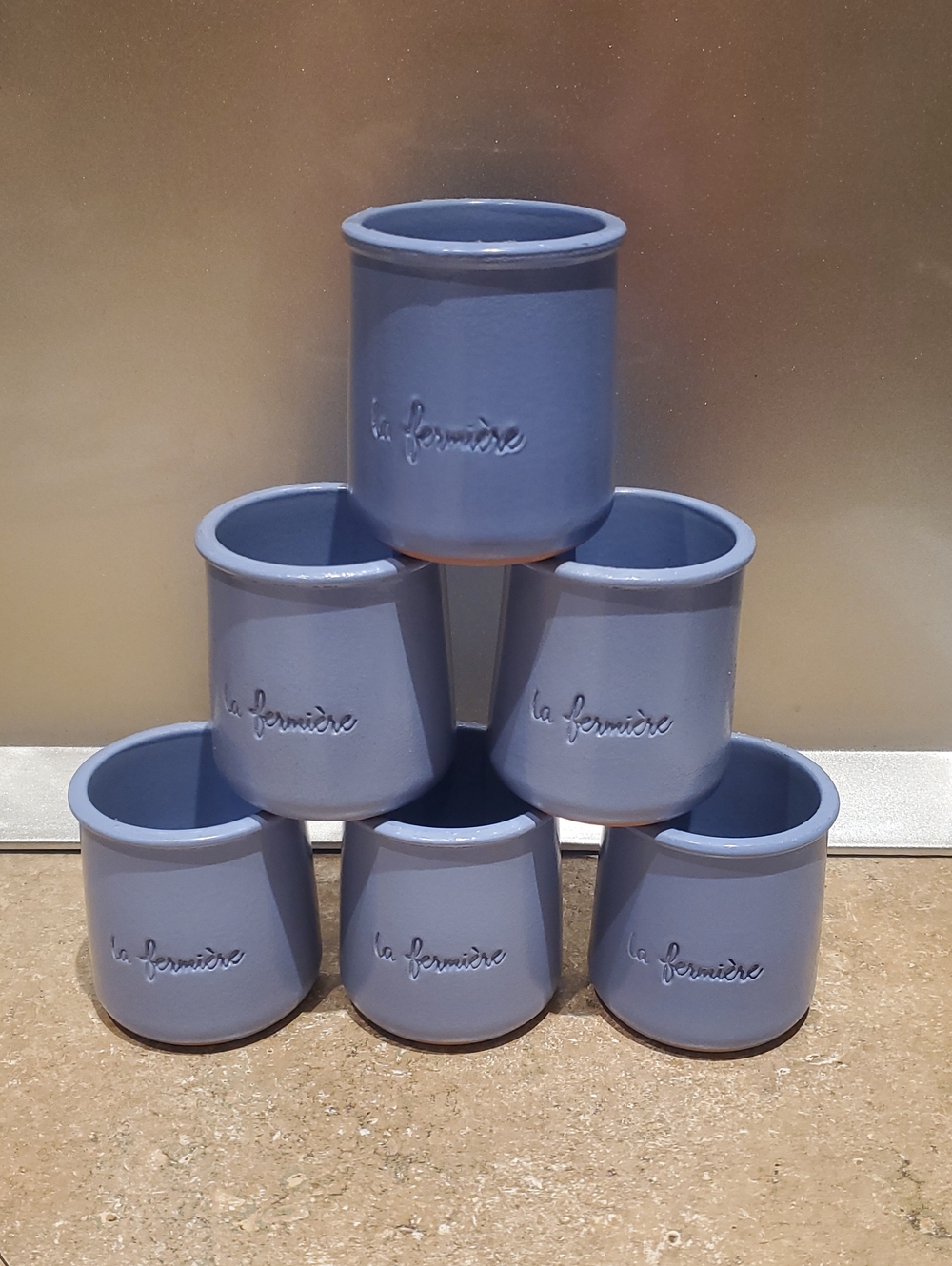 La Fermière Ceramic Ramekin Set Of 6 in Blue